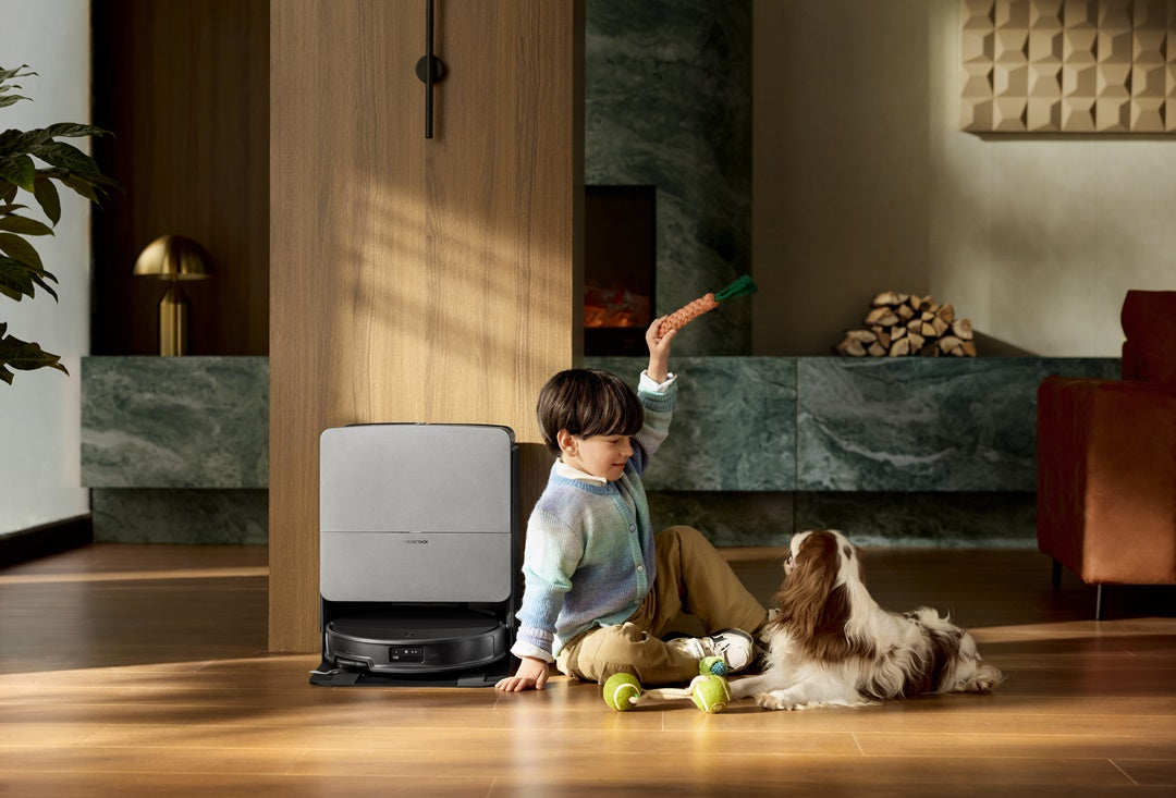 Robot hút bụi lau nhà nào phù hợp cho gia đình có thú cưng và trẻ nhỏ?