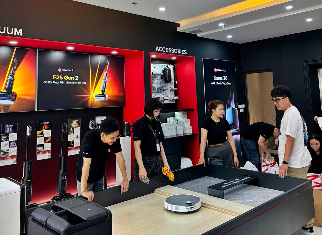 Lưu ý khi mua robot hút bụi, máy hút bụi tại cửa hàng trải nghiệm Roborock Flagship Store